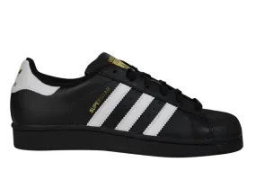 ADIDAS SUPERSTAR JUNIOR "Core Black/Cloud White/Metallic Gold"