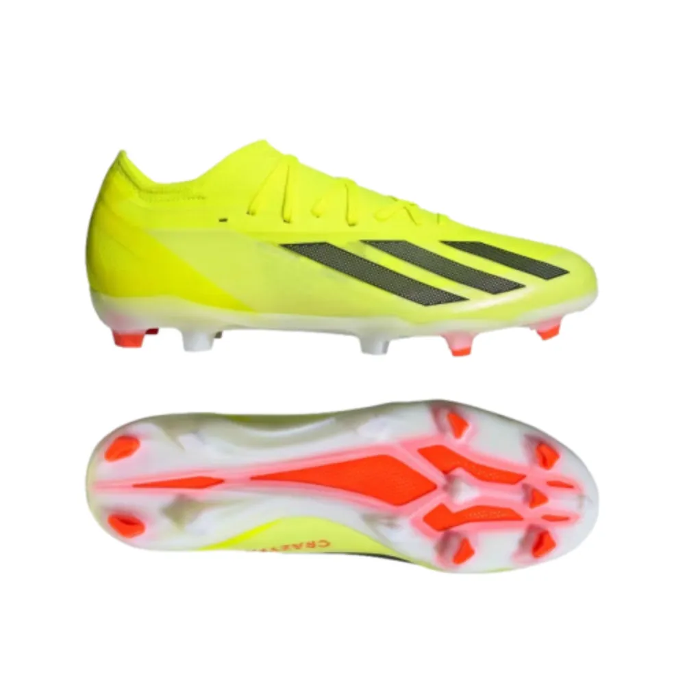 Adidas X Crazyfast Pro Firm Ground Football Shoe (Solar Yellow/Core Black/Cloud White)