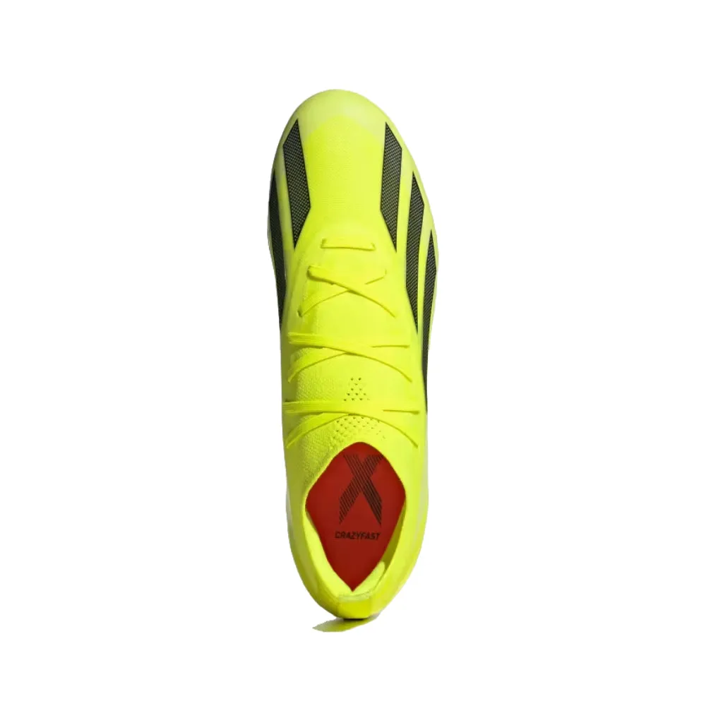 Adidas X Crazyfast Pro Firm Ground Football Shoe (Solar Yellow/Core Black/Cloud White)