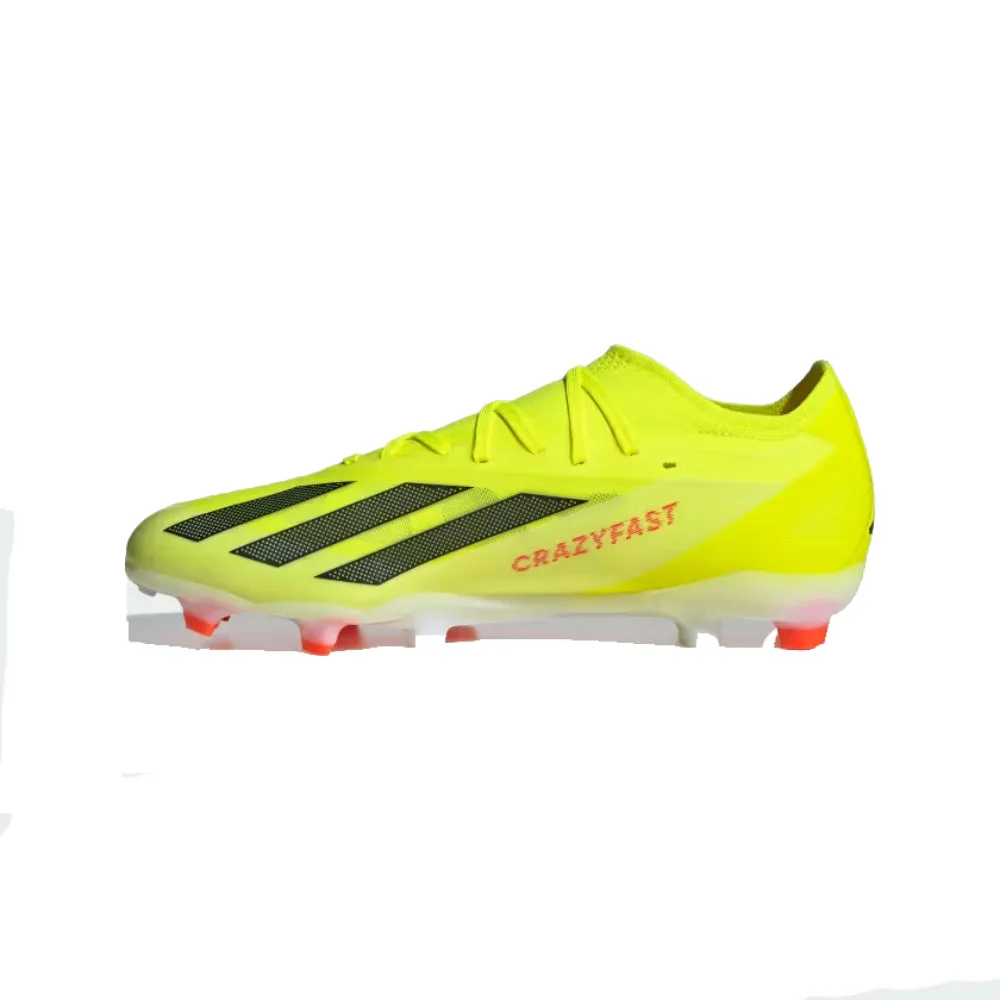 Adidas X Crazyfast Pro Firm Ground Football Shoe (Solar Yellow/Core Black/Cloud White)