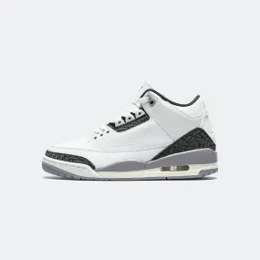 Air Jordan 3 Retro - Summit White/Fire Red-Cement Grey