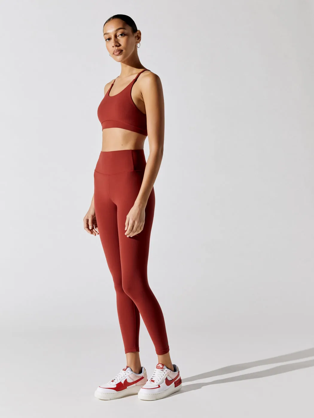 Airweight High Waist 7/8 Legging - Rust