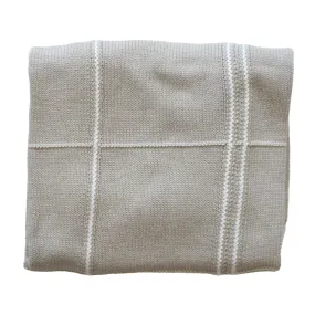 Alimrose - Grid Baby Blanket - Latte