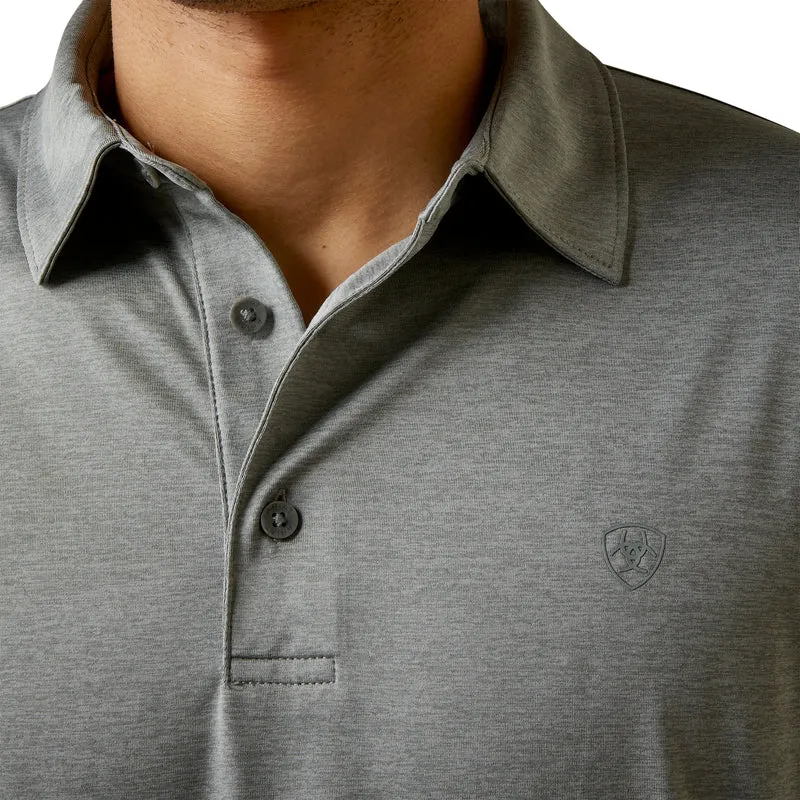 'Ariat' Men's Charger 2.0 Polo - Aerial Grey