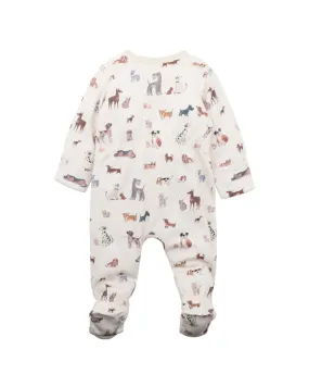 AUSTIN PRINT LS ZIP ONESIE