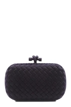 Ayers-trimmed Intrecciato Knot Clutch Black