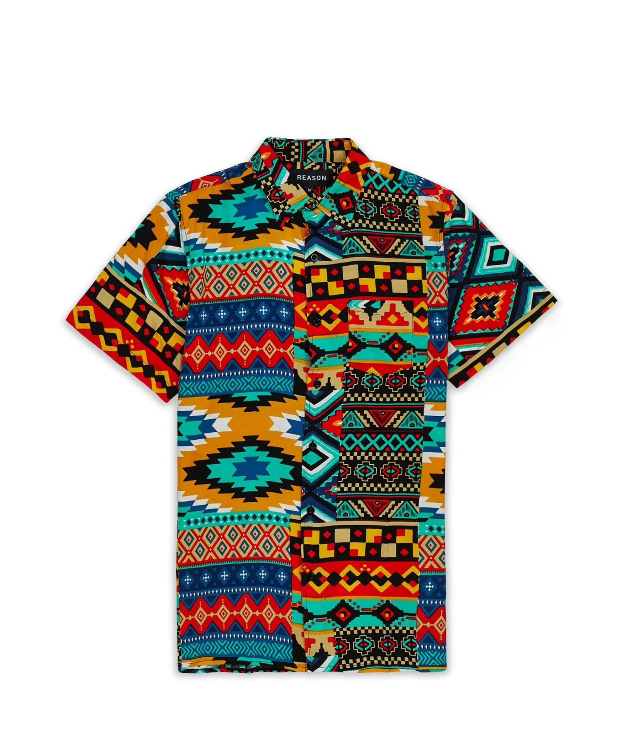 Aztec Print Short Sleeve Shirt