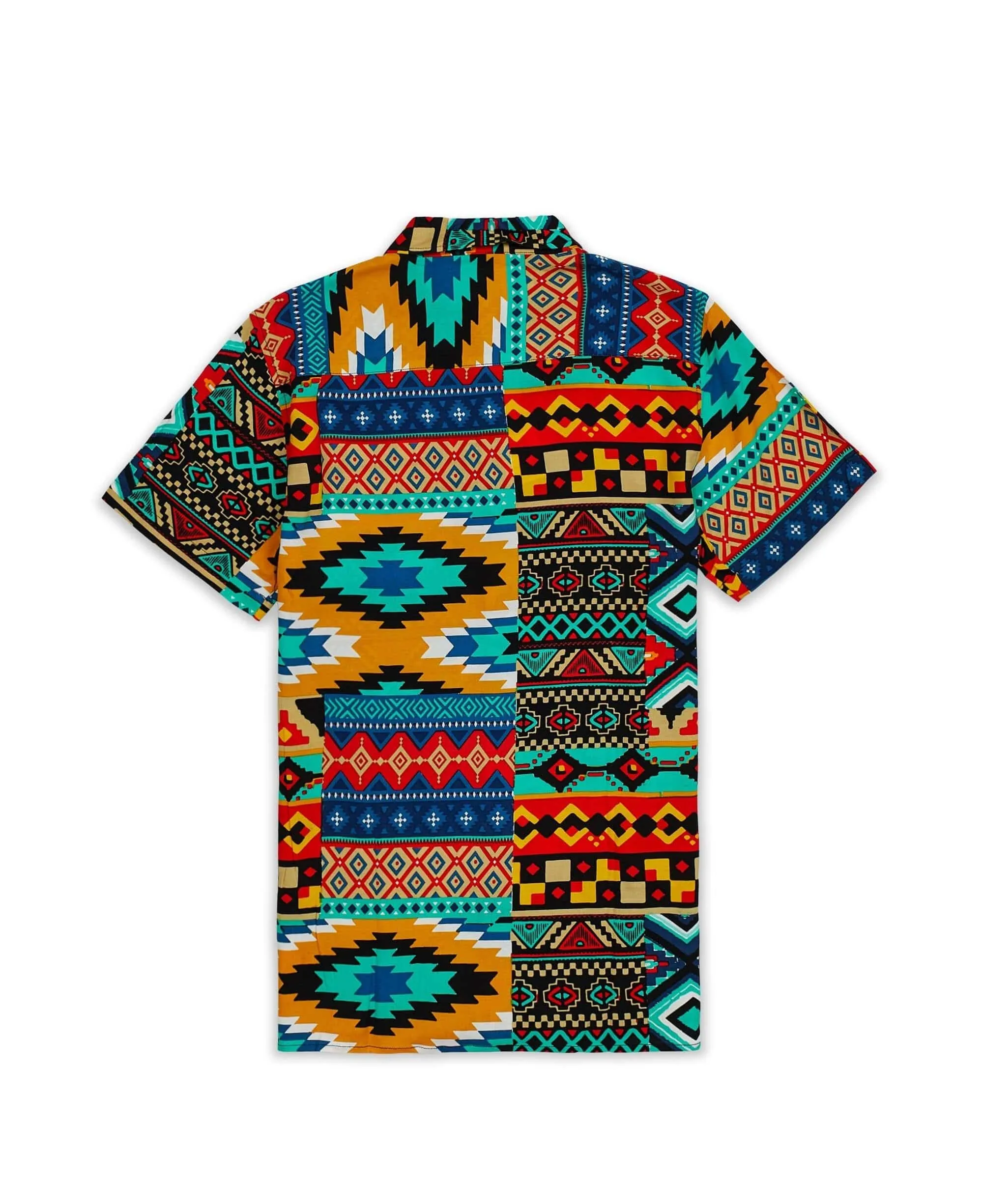 Aztec Print Short Sleeve Shirt