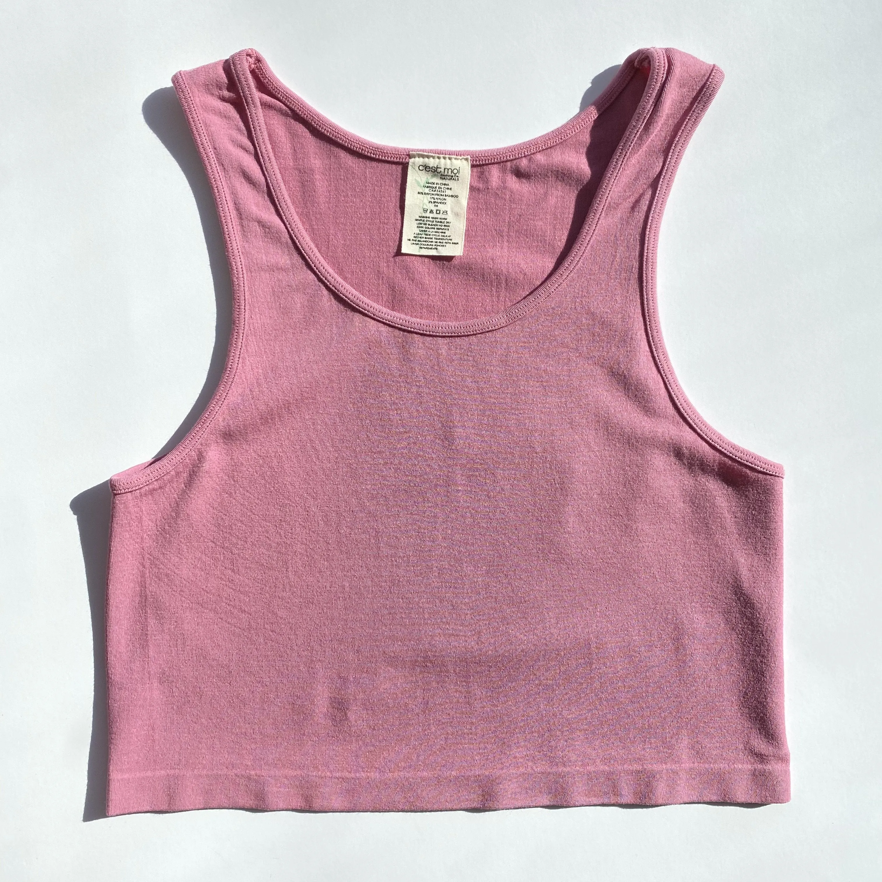 Bamboo Crop Tank Top