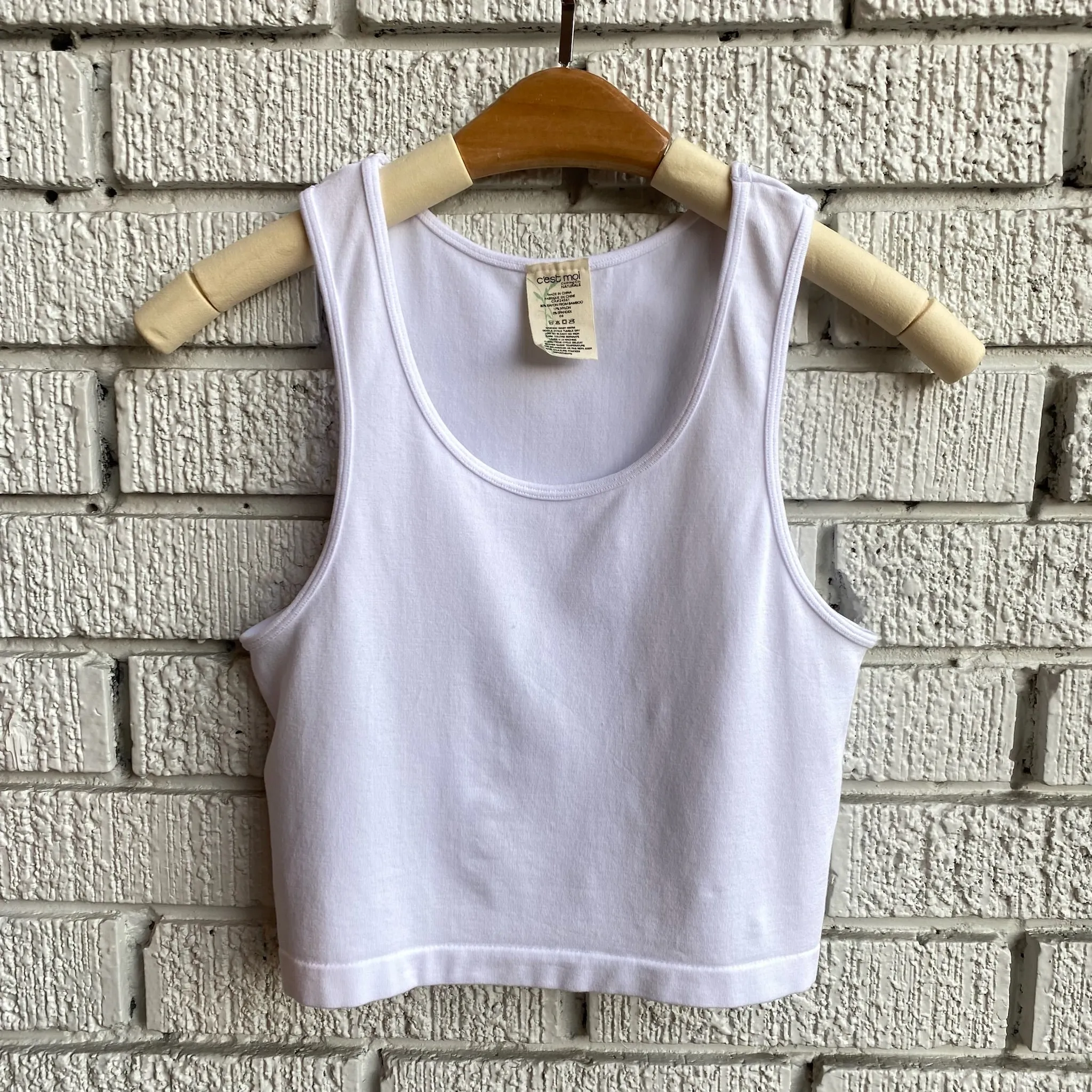 Bamboo Crop Tank Top