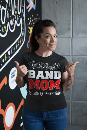 Band Mom Shirt,Marching Band Mom,Proud Band Mom,Living' That Band Mom Life,