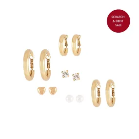 Bewitched Glory Hoop Stud Set Earring - Sample