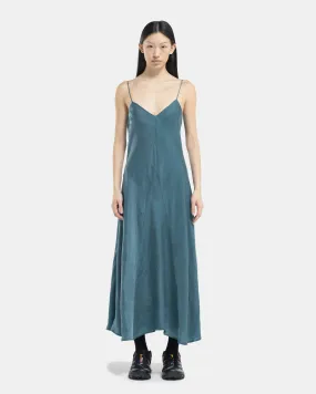 Bias Slip Dress in Blue