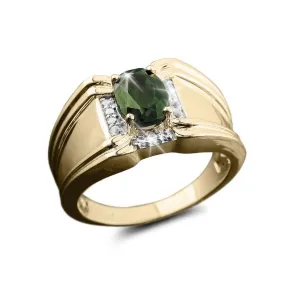 Celadon Russian Diopside Ring