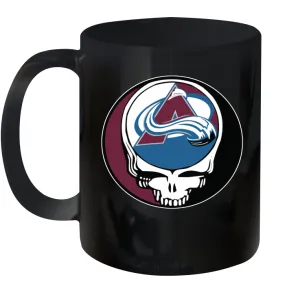 Colorado Avalanche Grateful Dead Steal Your Face Hockey NHL Ceramic Mug 11oz