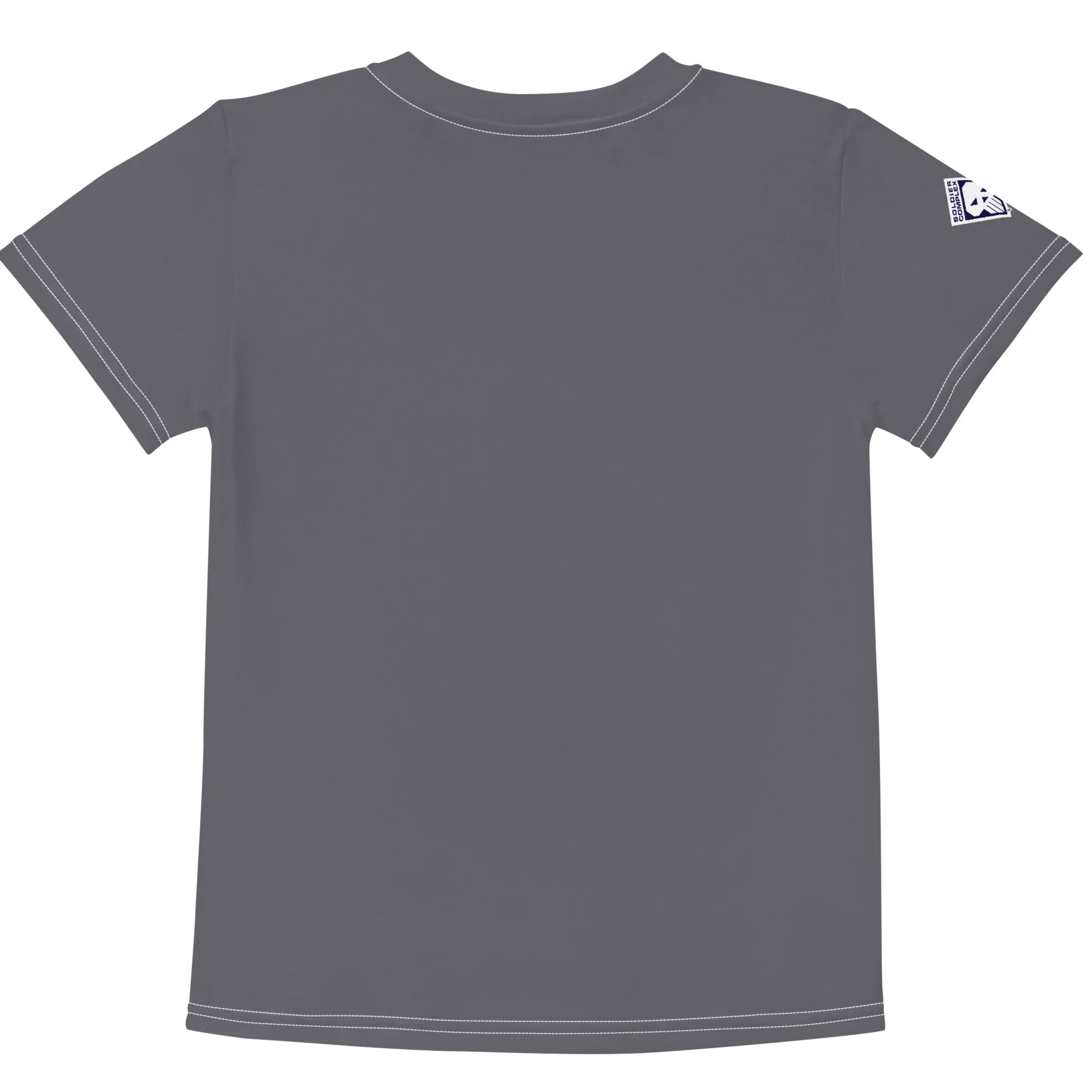 Confidently Active: Girl's Short Sleeve Classic Jiu-Jitsu Rash Guard - Charcoal