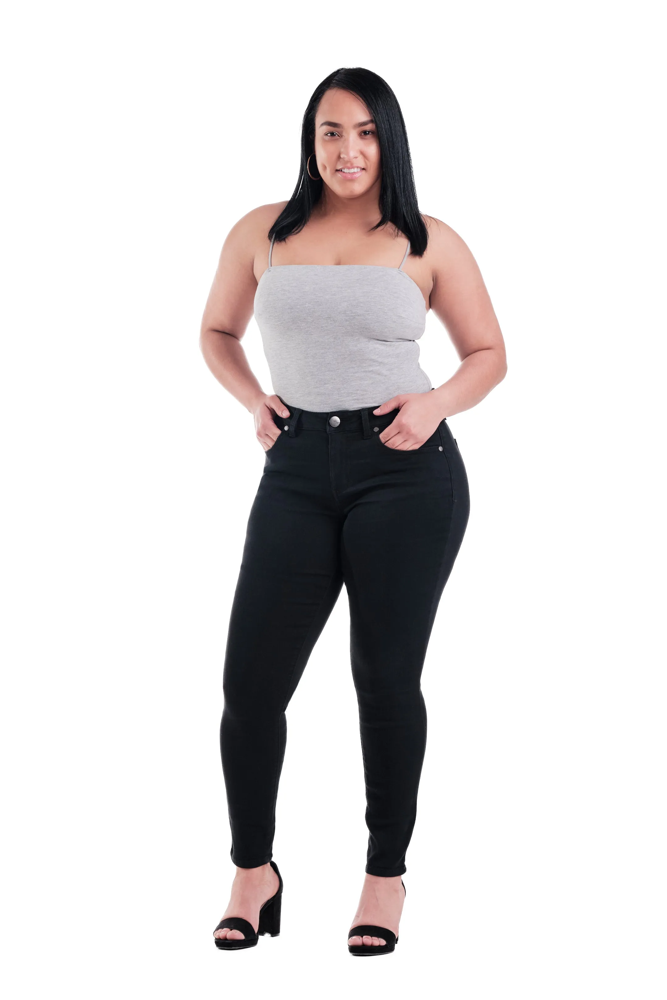 Curvy No Gap Skinny in Black