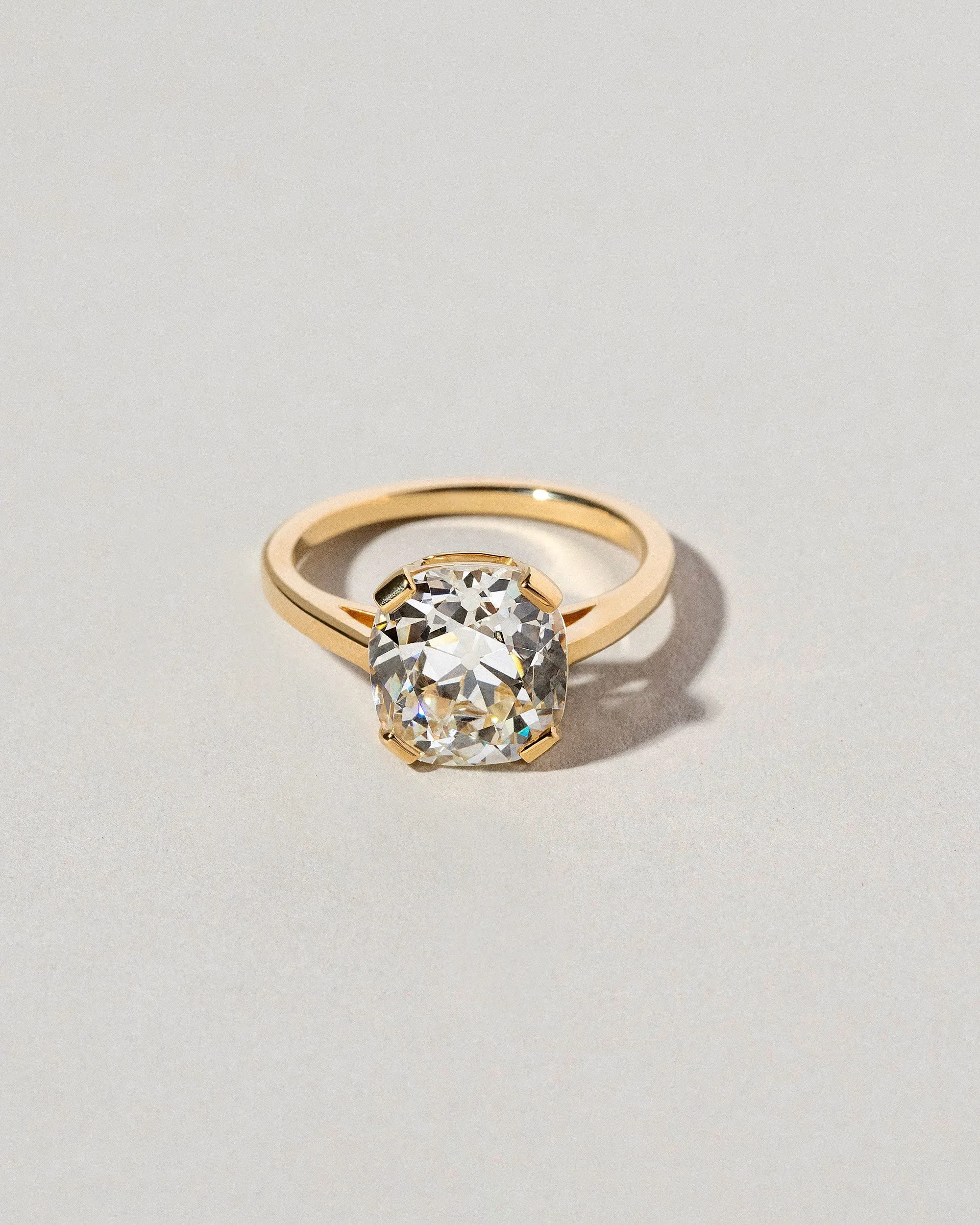 Cushion Cut Diamond Solitaire Ring