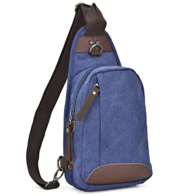 Dasein Vintage Canvas Messenger/ Cross body Bag/ Sling Pack/ Chest bag for Men