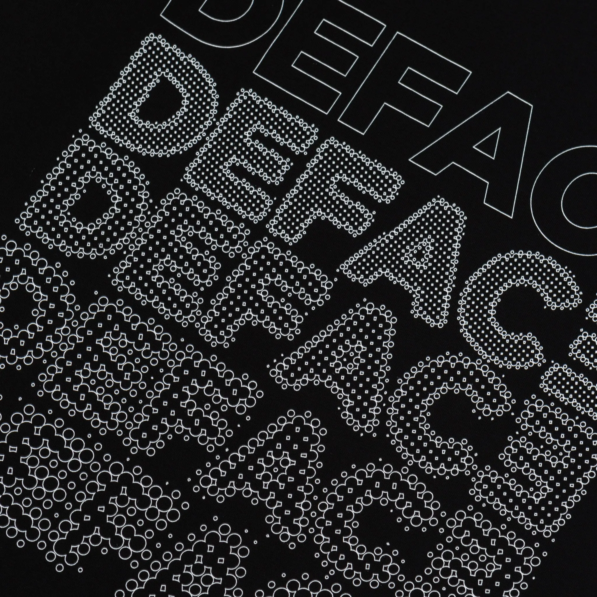 Deface Dot Tee (Black/White)