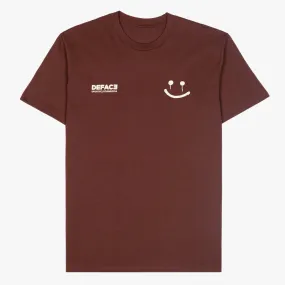 Deface Dot Tee (Chestnut/Mushroom)