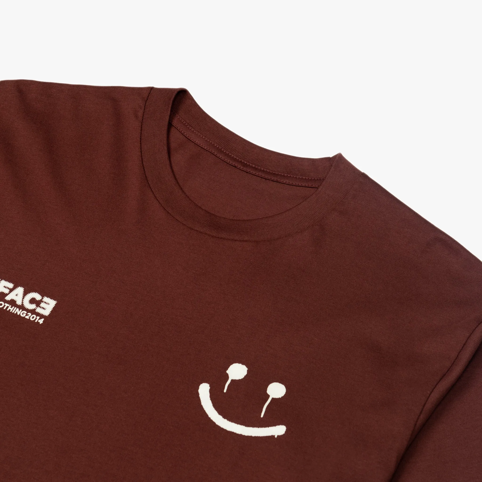 Deface Dot Tee (Chestnut/Mushroom)