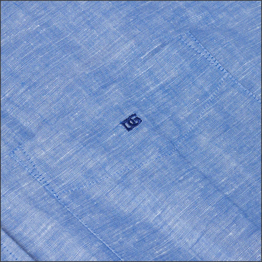 Dg's Blue Woven SS Shirt-