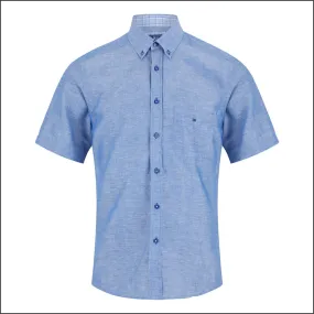 Dg's Blue Woven SS Shirt-