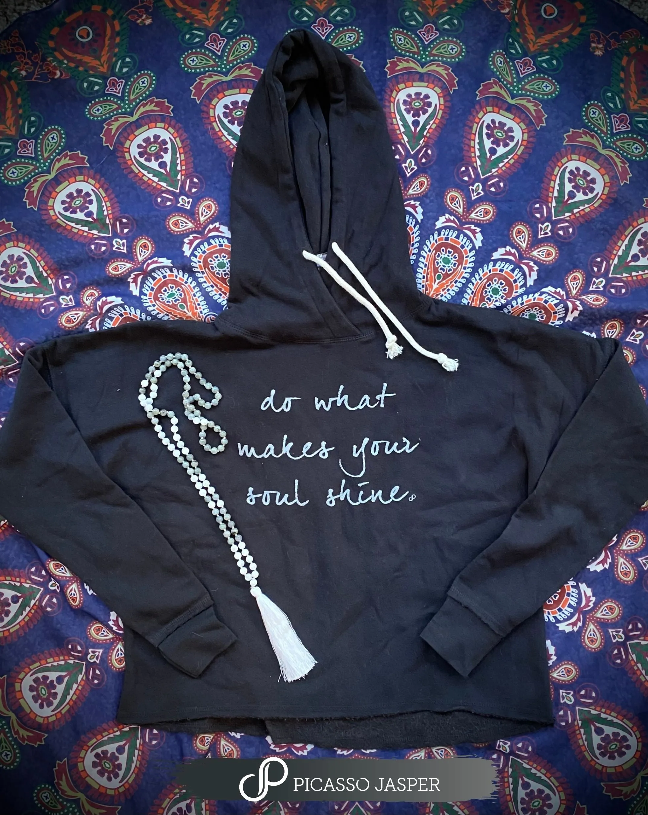 Do What Makes Your Soul Shine, Black Hoodie   Shiva Pants   Crystal- Bundle!