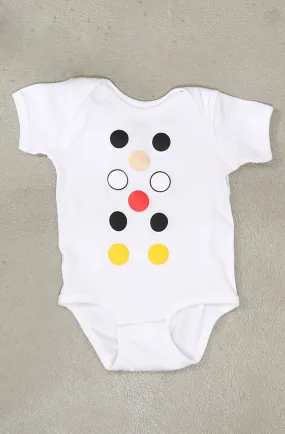 Dot Matrix (Baby White Onesie)