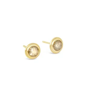 Dune Drop Stud Earrings Gold