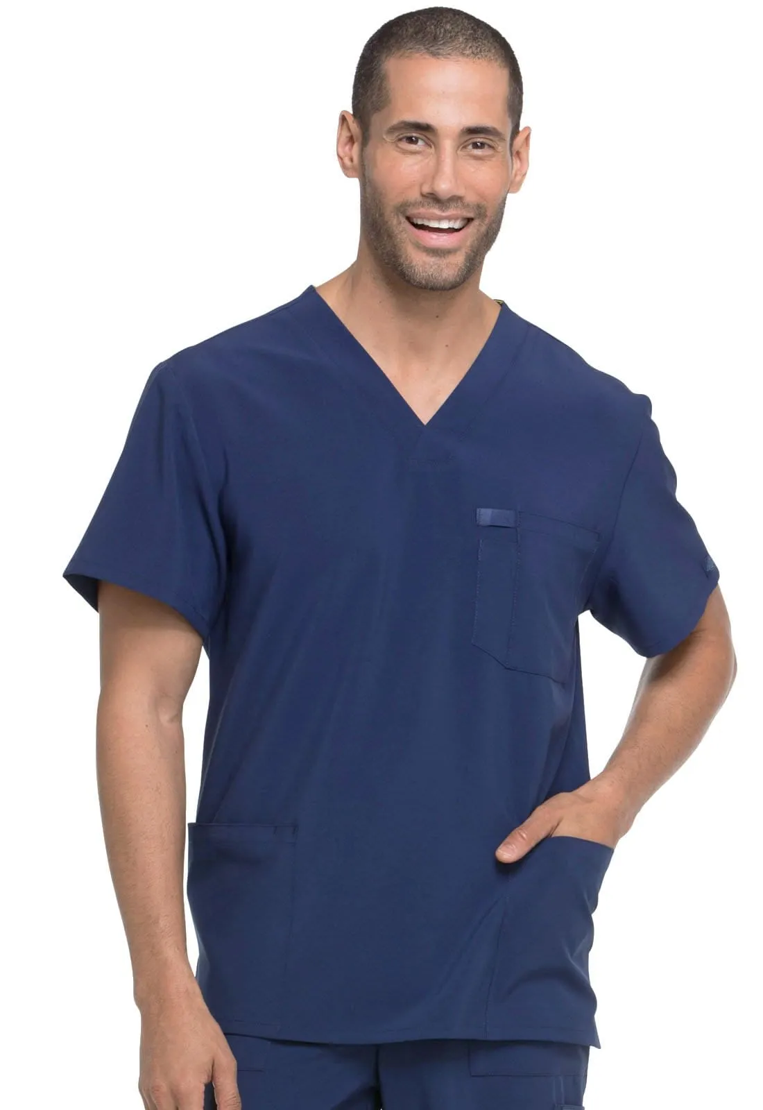 EDS Essentials Men's Men's V-Neck Scrub Top DK645