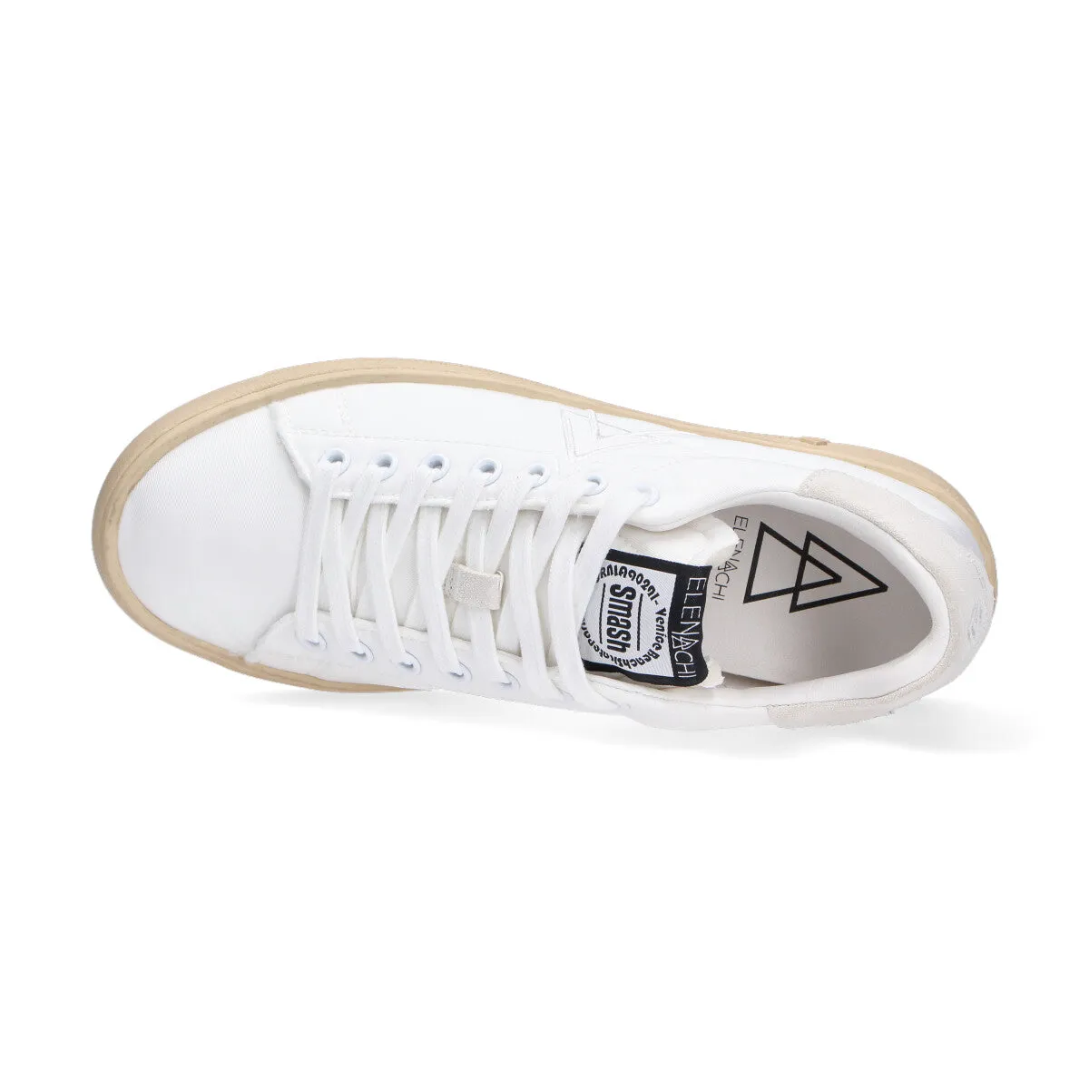 Elena Iachi sneaker Smash nylon camoscio bianco