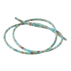 Elisa Turquoise 2mm Heishi - 15-16 Inch