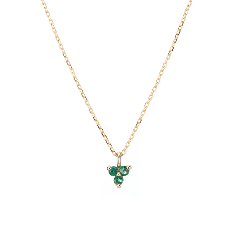 Emerald Triad Necklace