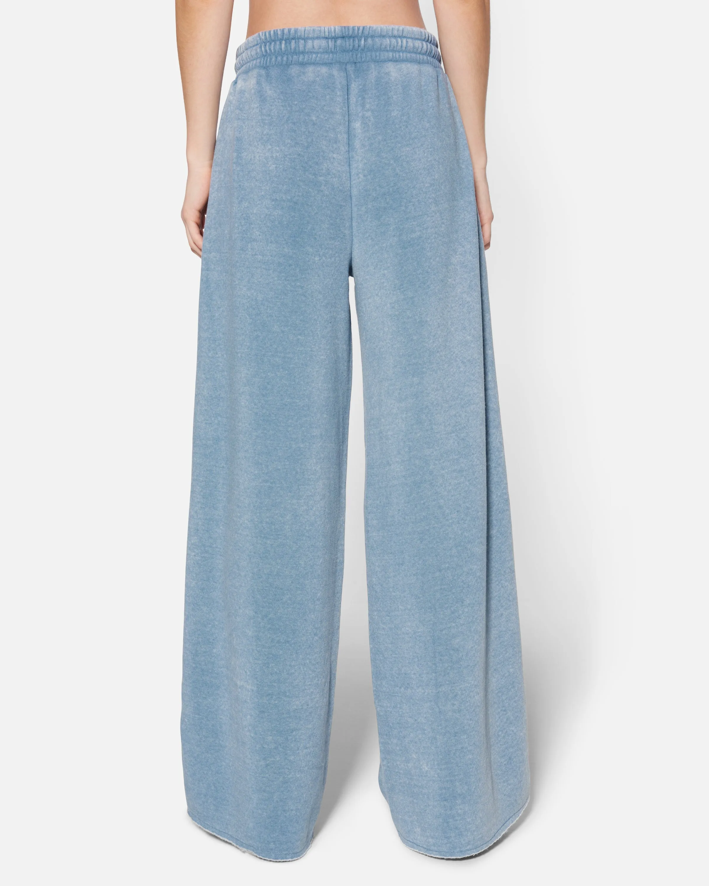 Essential Burnout Fleece Wide Leg Pant With Pockets