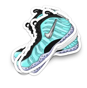 Foamposite Pro "Island Green" Sneaker Sticker