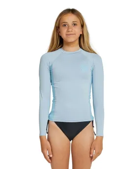 Girl's Classic UV Long Sleeve Rash Vest - Fog