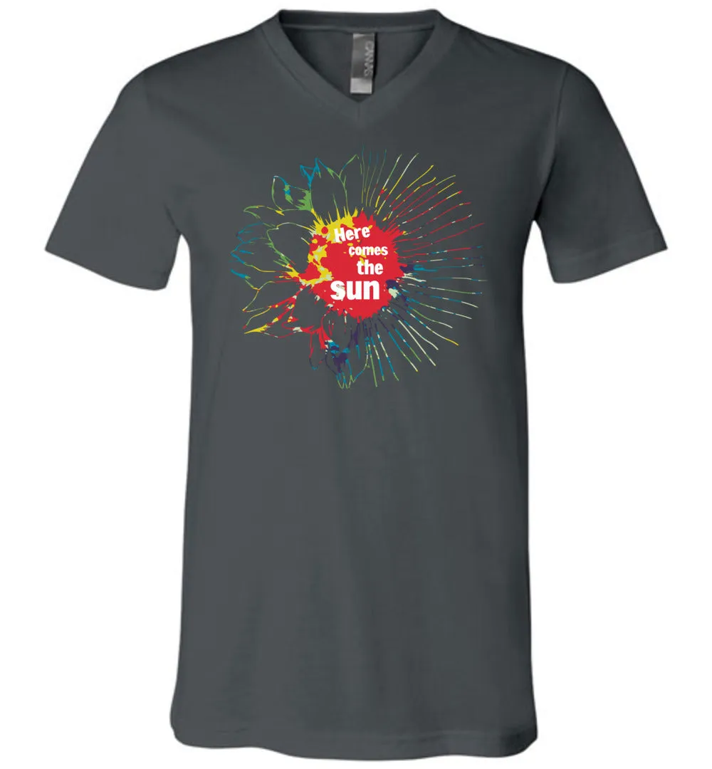 Here Comes The Sun Unisex V-Neck