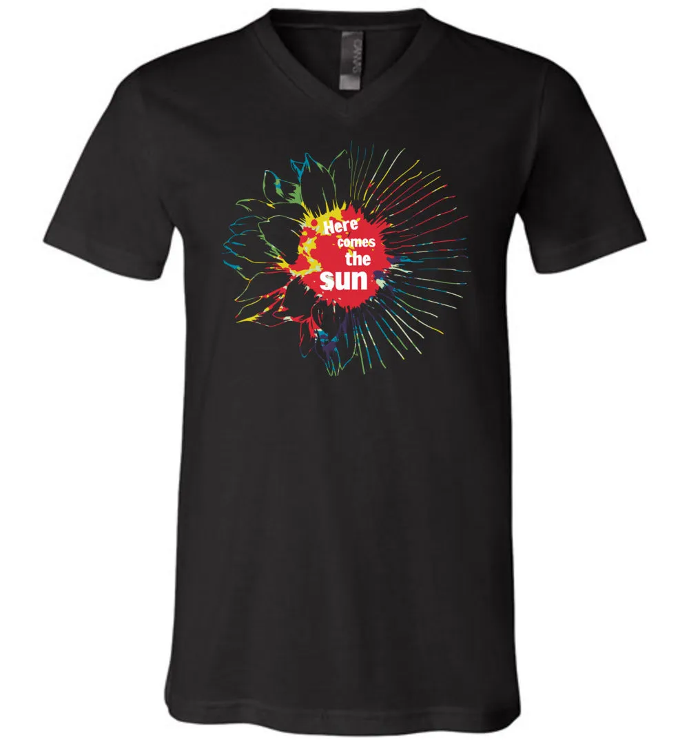 Here Comes The Sun Unisex V-Neck