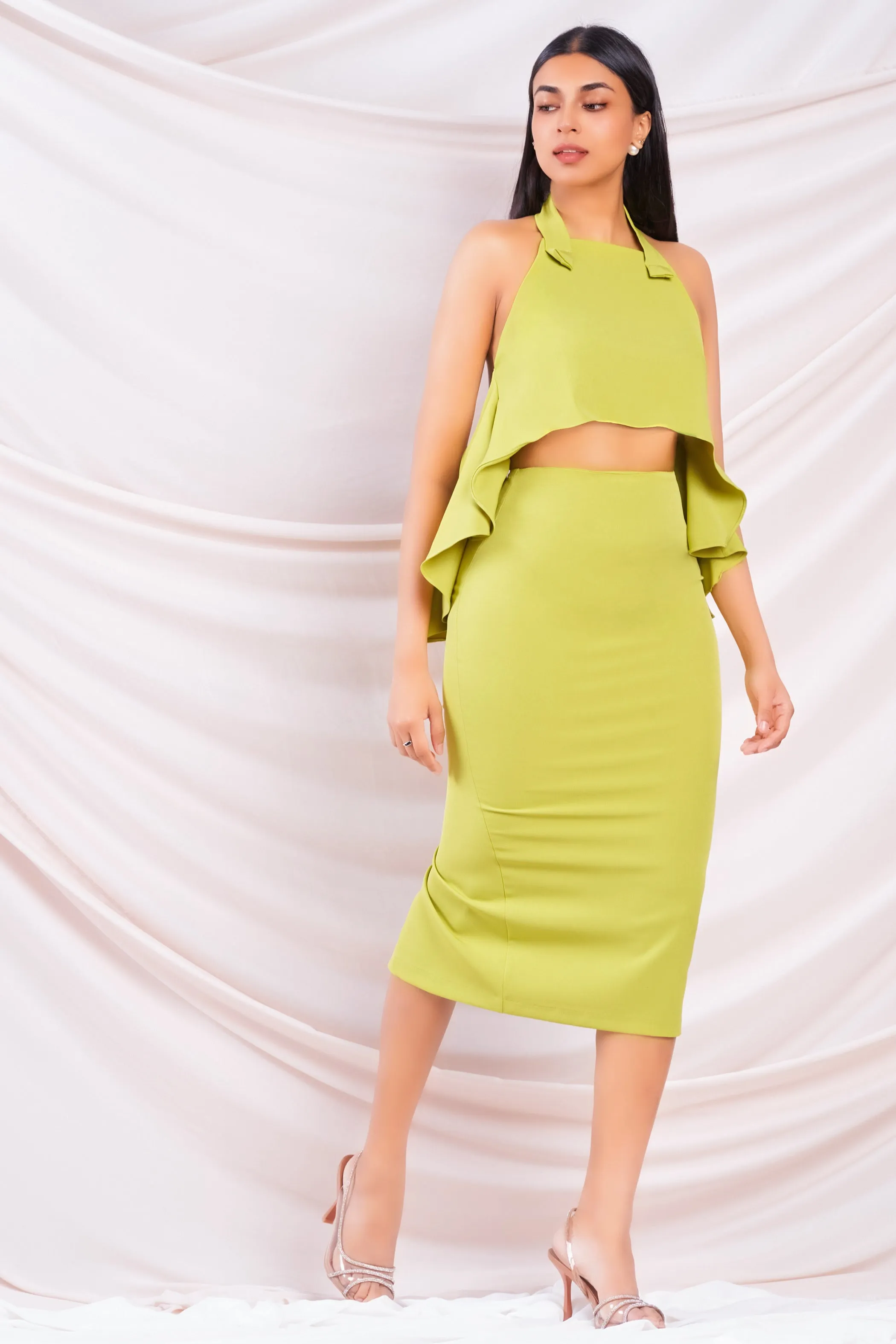 High Waist Midi Skirt