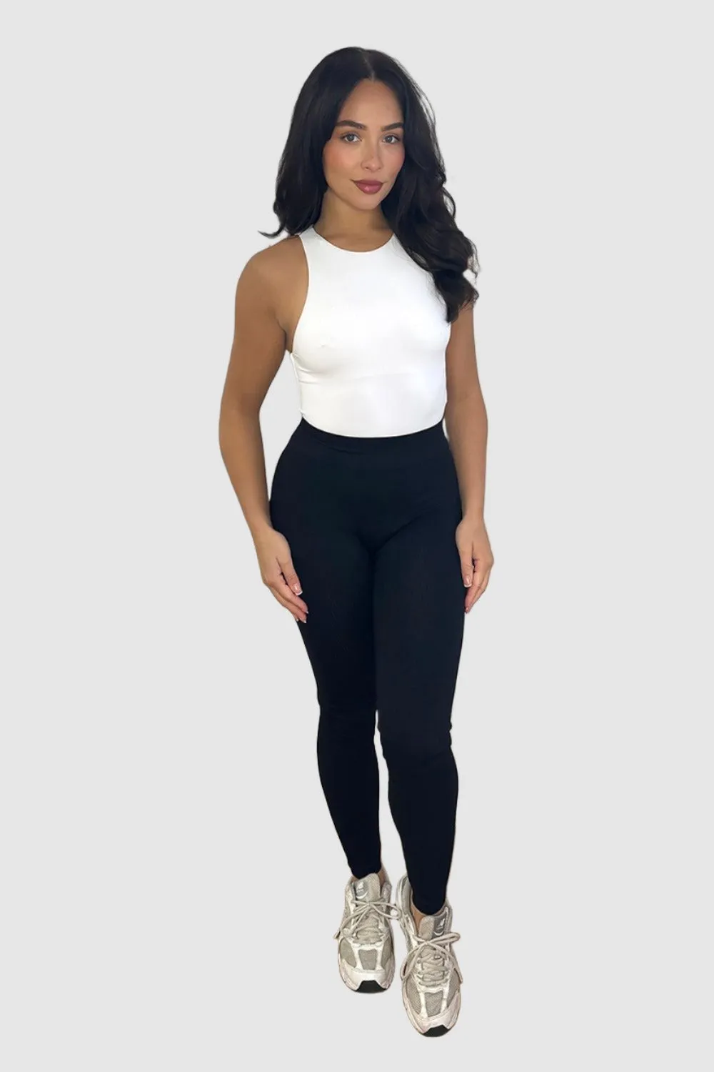 High Waist Wide Band Stretchy Leggings