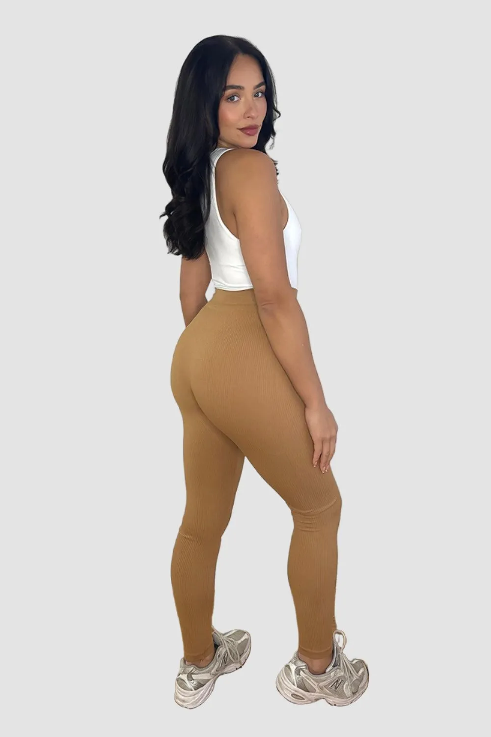 High Waist Wide Band Stretchy Leggings