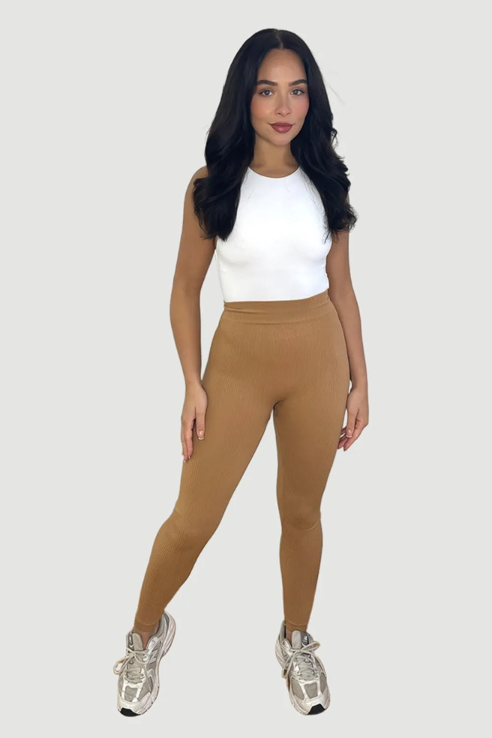 High Waist Wide Band Stretchy Leggings