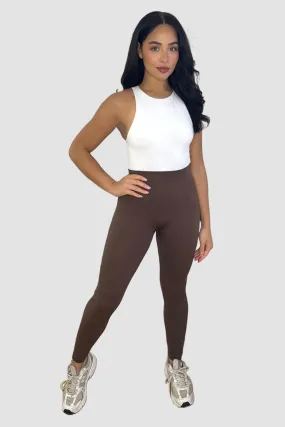 High Waist Wide Band Stretchy Leggings