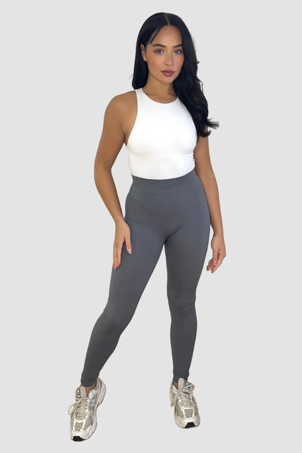 High Waist Wide Band Stretchy Leggings