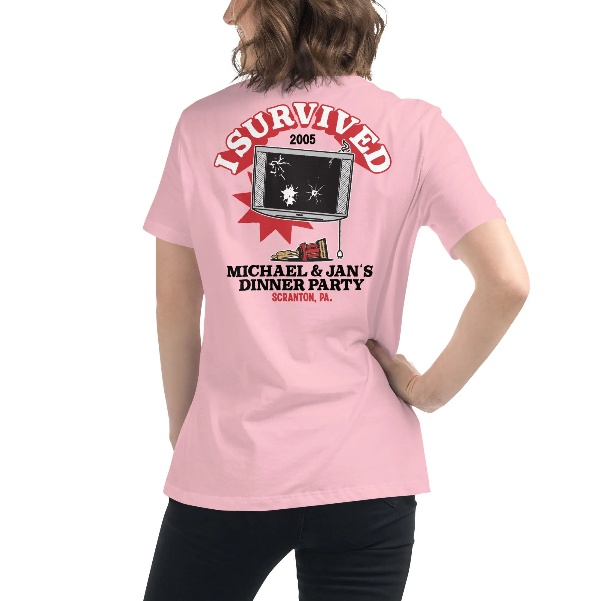 I Survived Michael And Jan's Dinner Party Women's Relaxed T-Shirt