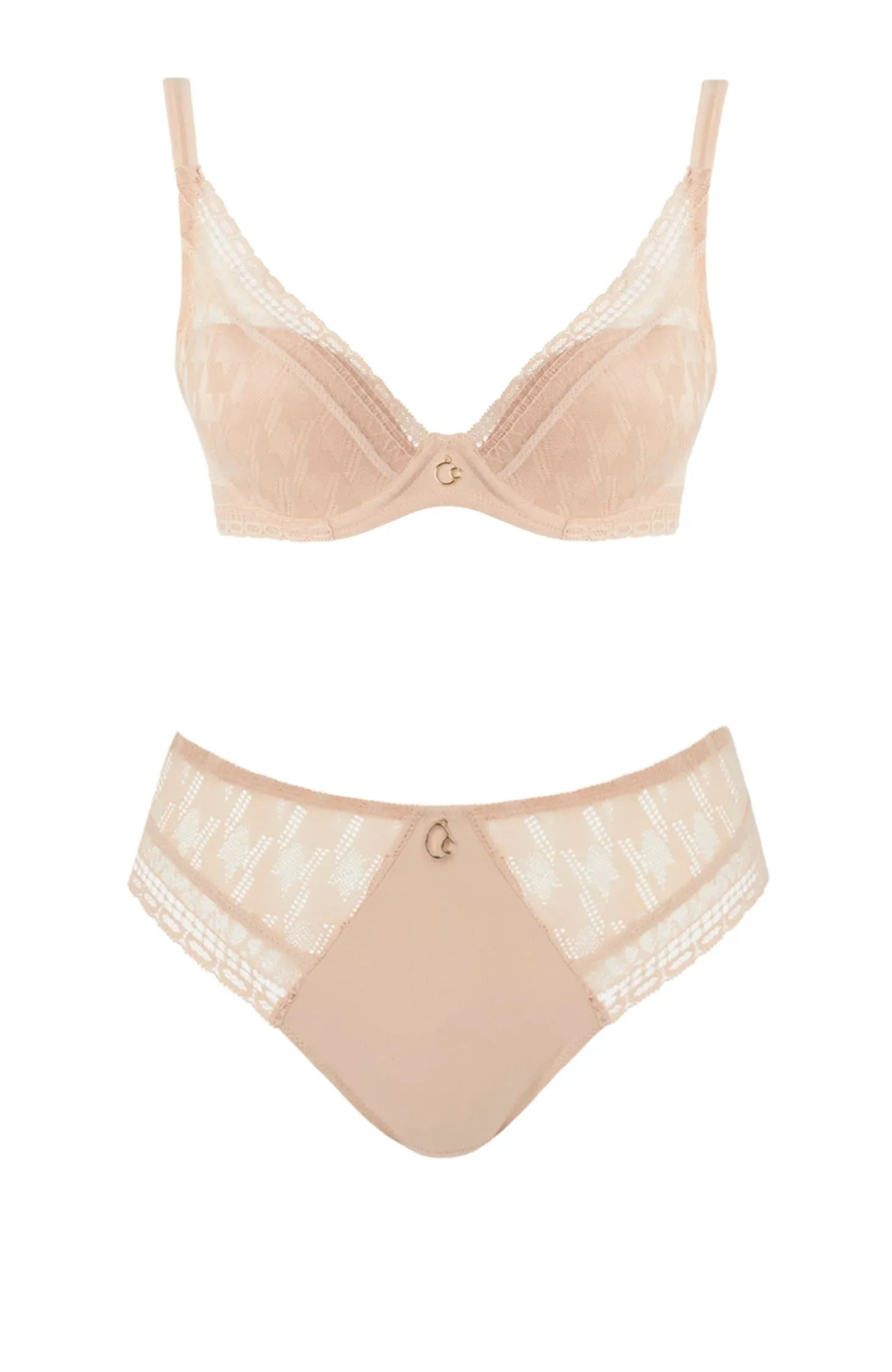 Impression Plunge T-Shirt Bra Set