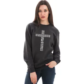 John 3:16 Cross Unisex Crewneck Sweatshirt