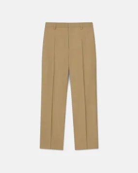 Jun - Sale Straight-Leg Pants - Taupe Melange